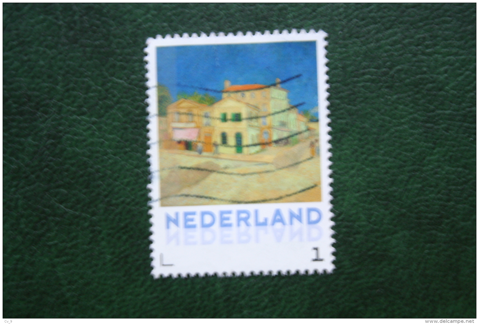 Vincent Van Gogh Stad En Dorp - Het Gele Huis  2015 Gestempeld / USED NEDERLAND / NIEDERLANDE - Timbres Personnalisés