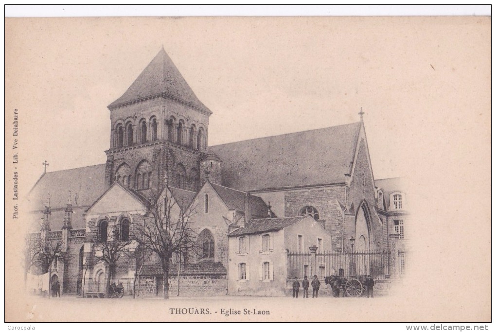 Carte Précurseur 1900 THOUARS / EGLISE ST LAON - Thouars