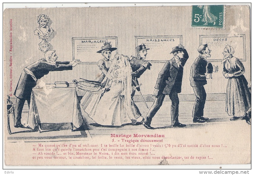 Mariage Morvandiau - PELURAGE - Vor 1900