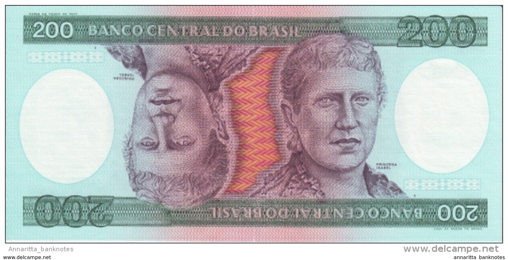 Brazil 200 Cruzeiros ND (1984), UNC, P-199, BR821b - Brazilië