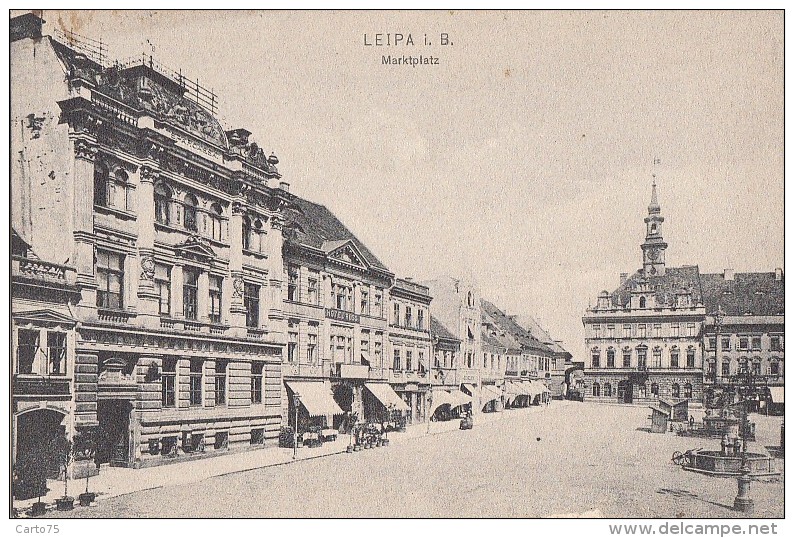 République Tchèque - ÄŒeská Lípa - Böhmisch Leipa - Marktplatz - Tchéquie