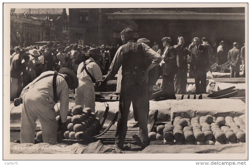 Pays-Bas - Alkmaar - Kaasmarkt - Marché Au Fromage - 1948 - Alkmaar