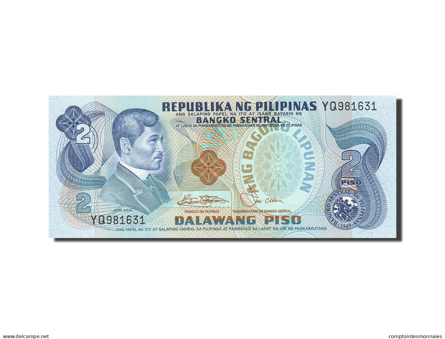 Billet, Philippines, 2 Piso, 1978, Undated, KM:159b, SPL - Philippines