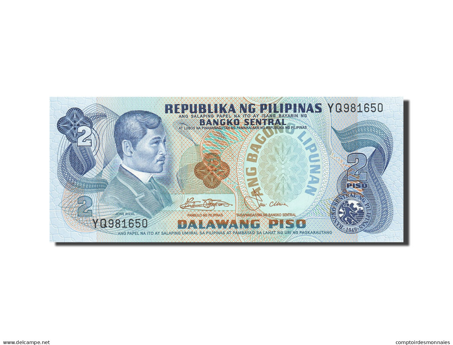 Billet, Philippines, 2 Piso, 1978, Undated, KM:159b, SPL - Philippines