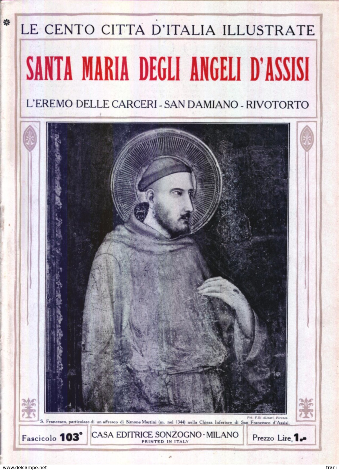 SANTA MARIA DEGLI ANGELI  D'ASSISI - Anni ´20 - Historische Dokumente