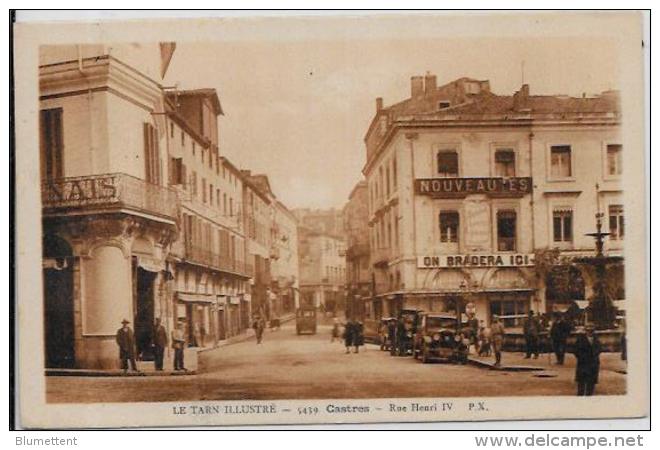 CPA TARN écrite CASTRES - Carmaux