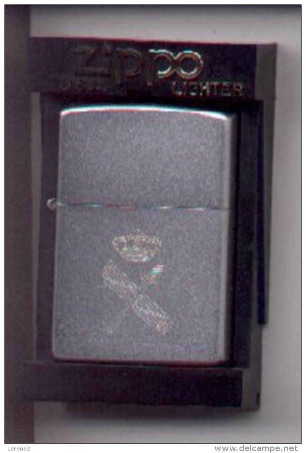 Meche-gc1. Mechero Zippo. Emblema Guardia Civil. Mate - Zippo