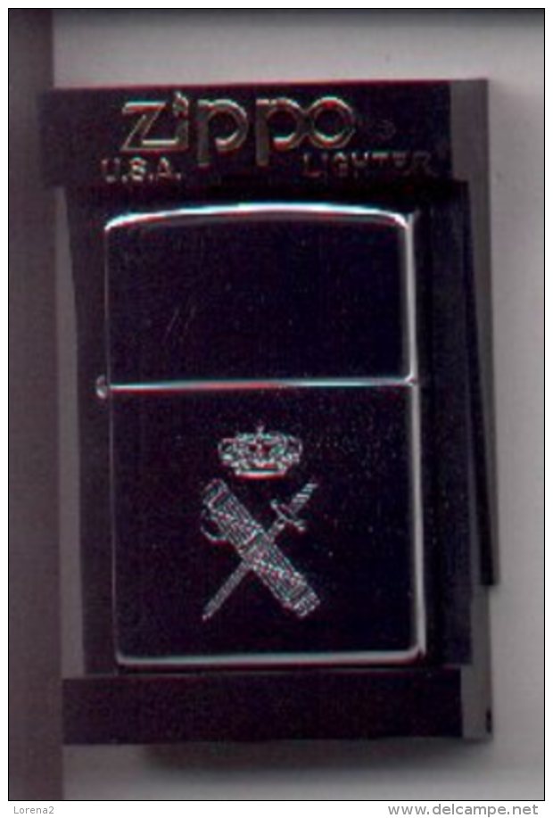 Zippo - meche-gc2. Mechero Zippo. Emblema Guardia Civil. brillo