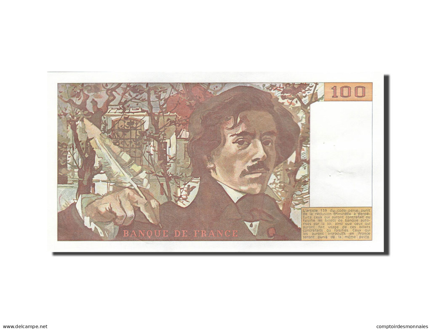 Billet, France, 100 Francs, 1978, 1982, SUP+, Fayette:69.6, KM:154b - 100 F 1978-1995 ''Delacroix''