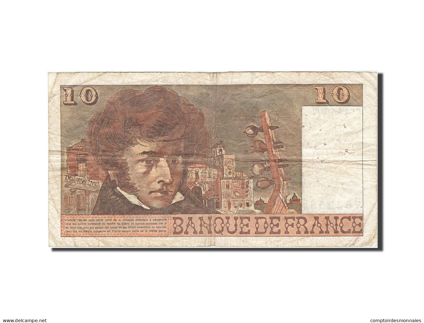 Billet, France, 10 Francs, 1972, 1977-06-02, B, Fayette:63.22, KM:150c - 10 F 1972-1978 ''Berlioz''