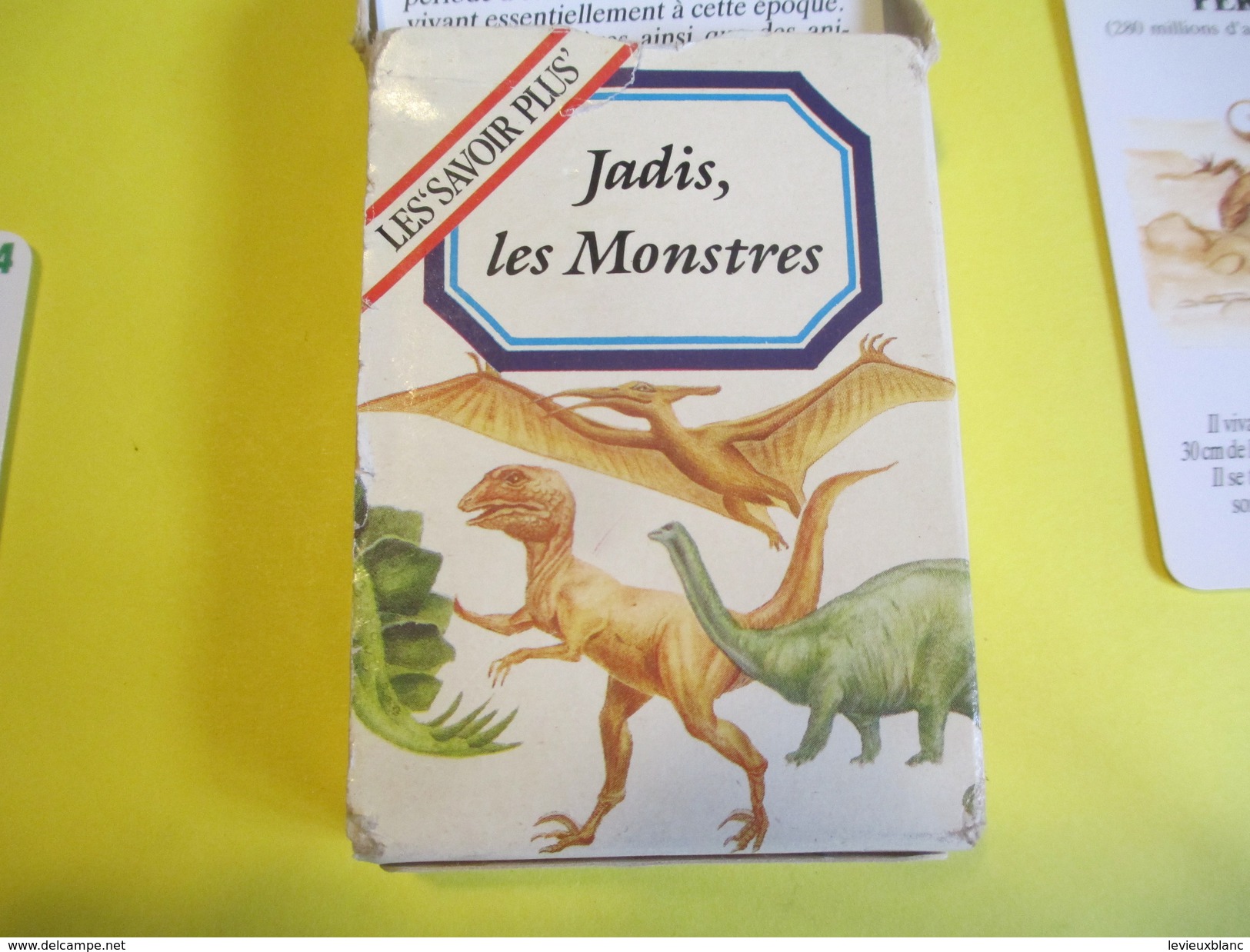 Jeux 7 Familles  à théme/Héron Maitres cartiers/ "Jadis les Monstres"/Gary/France/Vers 1990  CAJ19