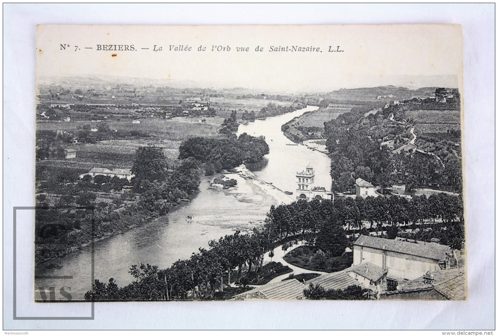 Old Postcard France, Beziers - La Vallée De L'Orb Vue De Saint Nazaire - Unposted - Beziers