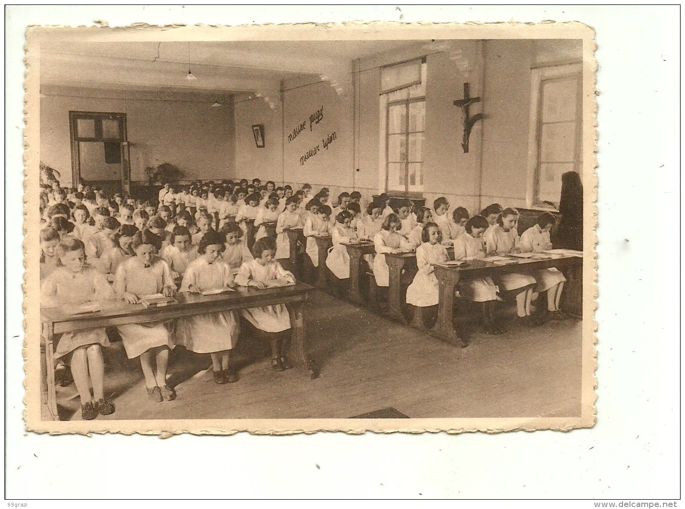 Ruiselede Kostschool Studiezaal  ( Gelopen Kaart ) - Ruiselede