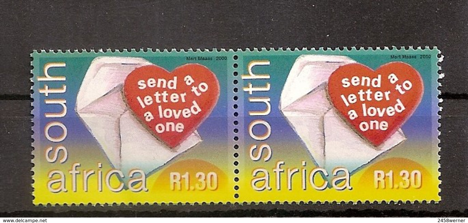 Südafrika 2000, Nr. 1281 A, Weltposttag Herz Postfrisch Mnh ** RSA - Ungebraucht