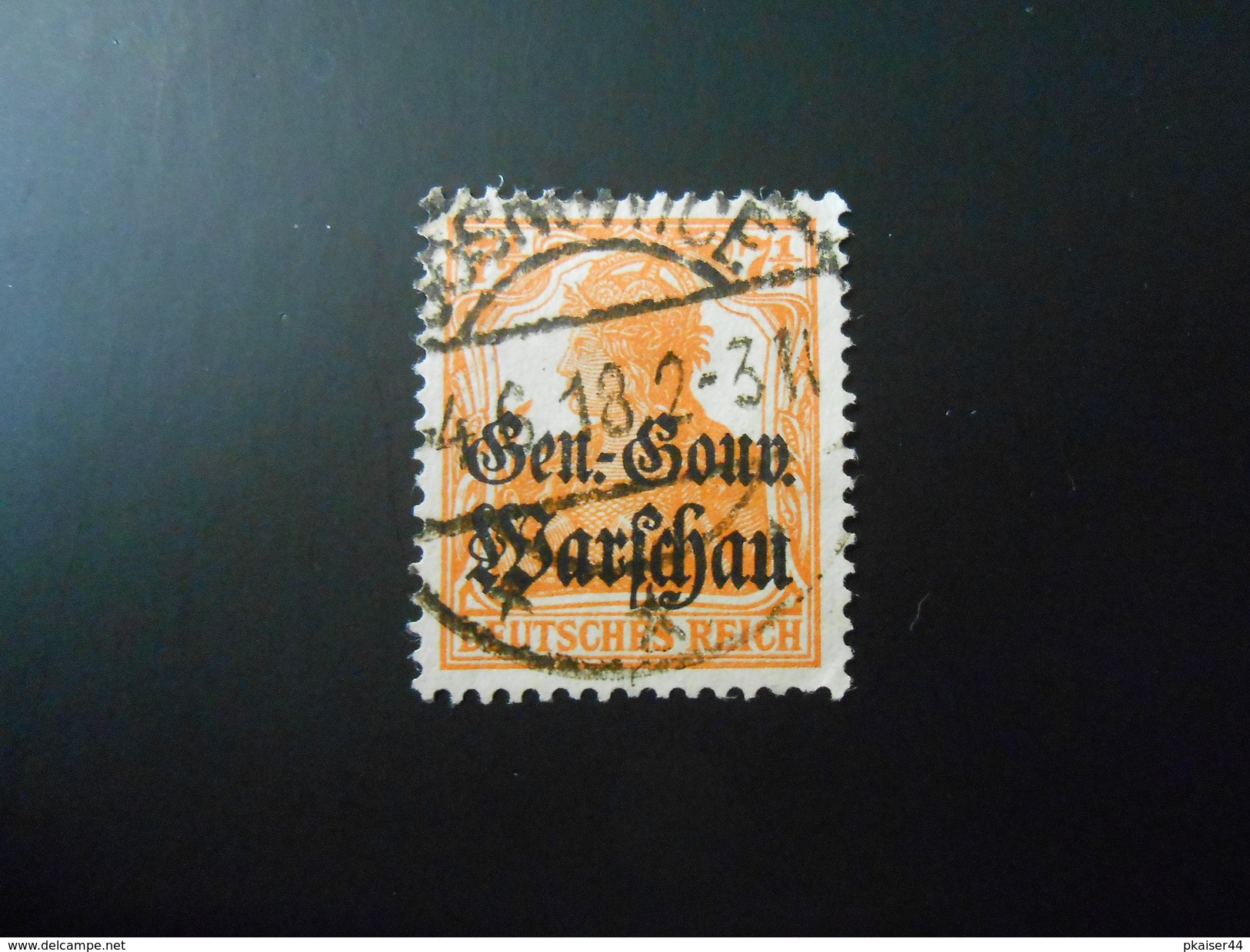 D.R.Mi 9c  71/2Pf - Deutsche Besetzungsausgaben (Deutsche Post In Polen) -  1916 - Besetzungen 1914-18