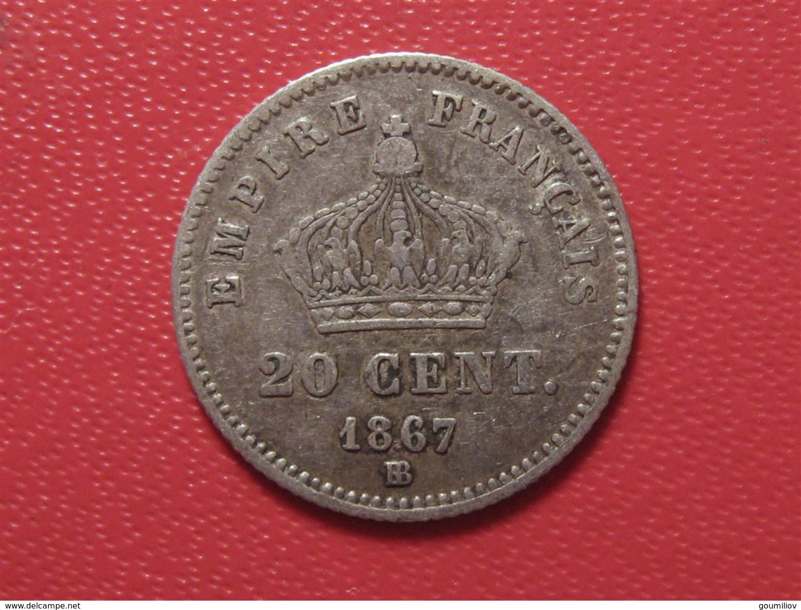 20 Centimes Napoléon III 1867 BB Strasbourg 5267 - 20 Centimes