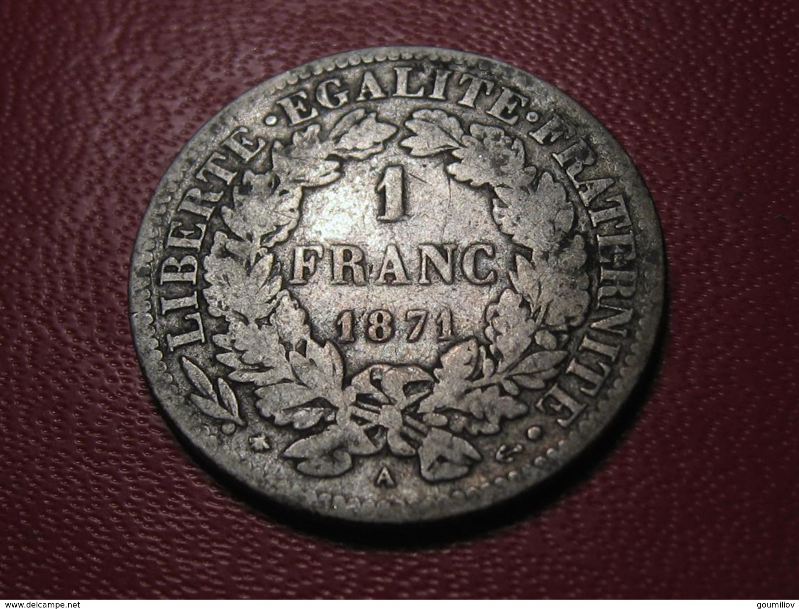 1 Franc Cérès 1871 A Paris 5212 - Altri & Non Classificati