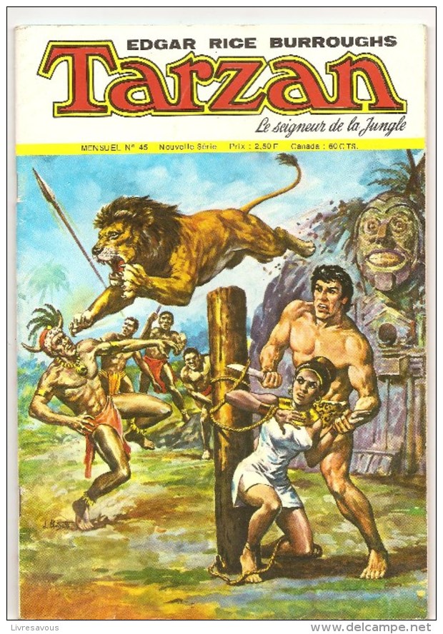 TARZAN Le Seigneur De La Jungle N°45 Mensuel De 1976 Editions SAGEDITON - Tarzan