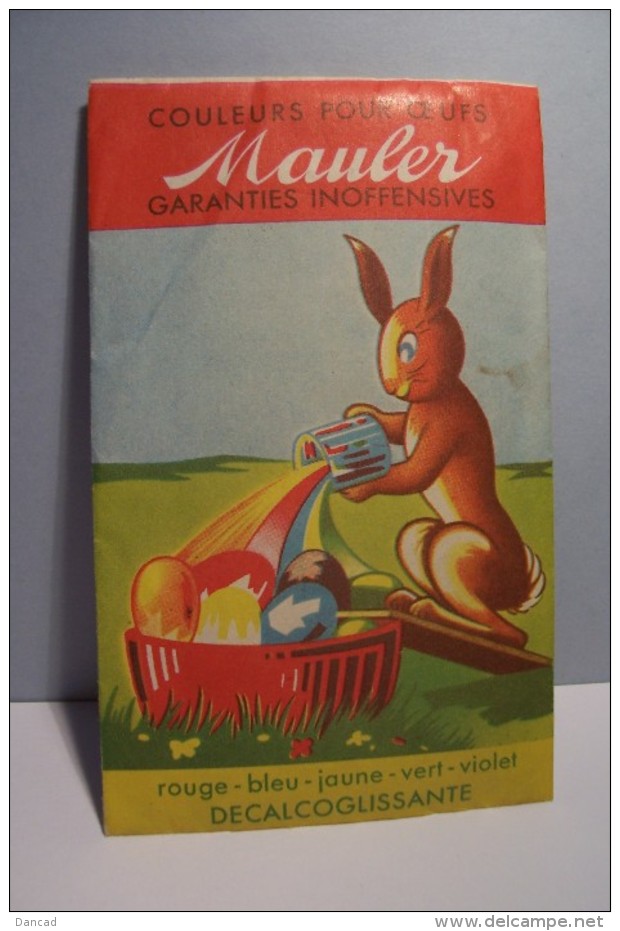 PAQUES  -- COULEURS  POUR  OEUFS  DE  PAQUES ( Feuillet Colorant )  -- Année  ??? - LAPIN - Pascua