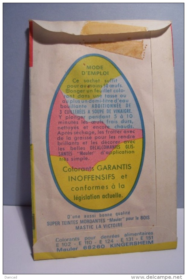 PAQUES  -- COULEURS  POUR  OEUFS  DE  PAQUES ( Feuillet Colorant )  -- Année  ??? - LAPIN - Easter