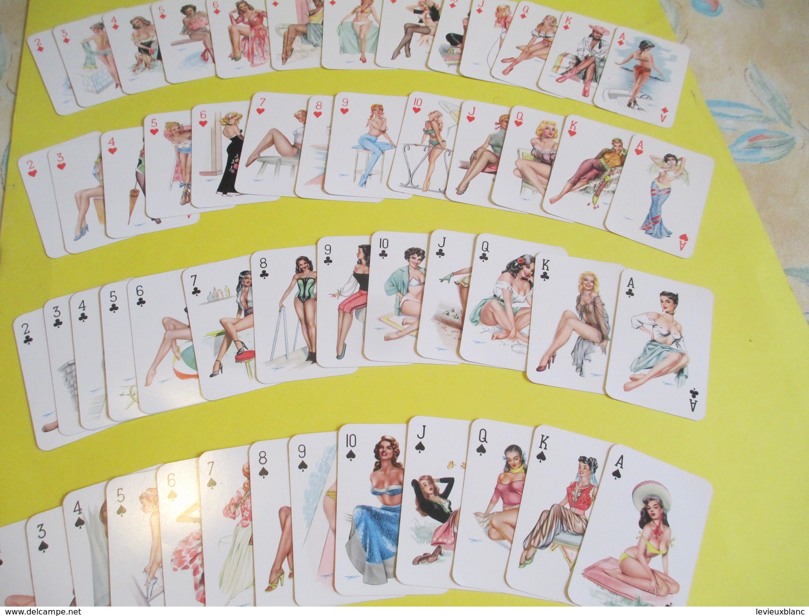55 Playing Cards/Cartes à Jouer De Charme/ " Darling"/Heinz Villiger/Joker/Germany/Vers 1950-1960    CAJ27 - Autres & Non Classés