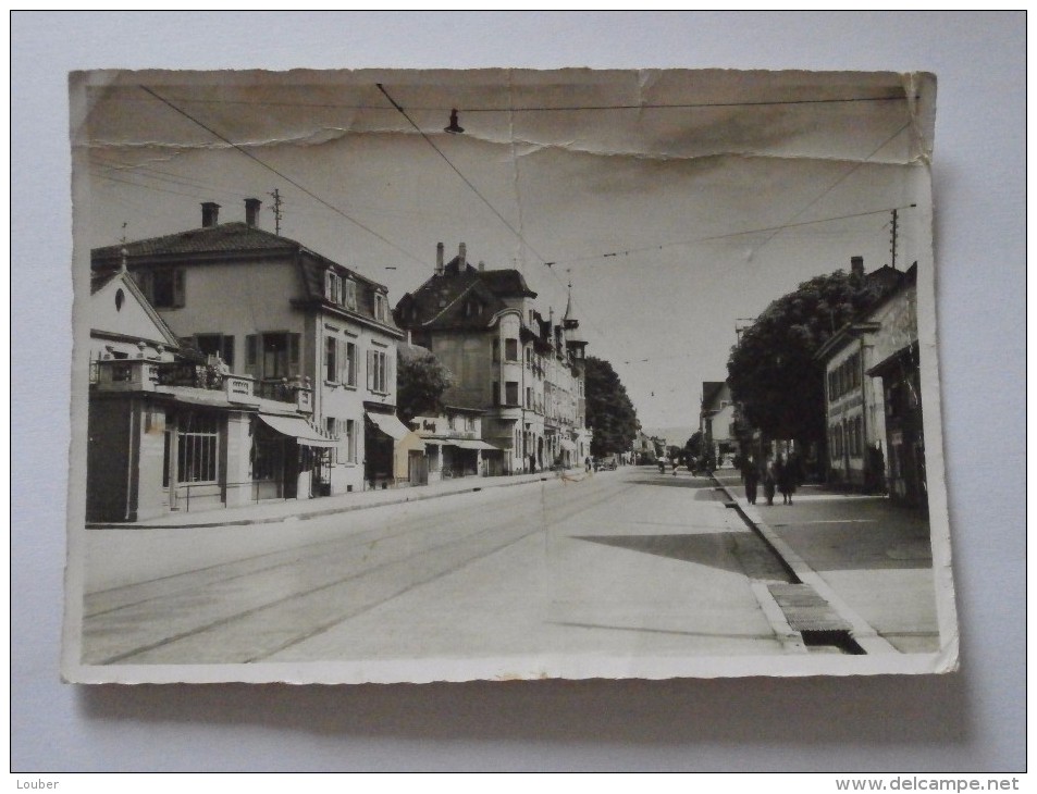 CPSM 68 ST LOUIS Rue De Mulhouse 1951 - Saint Louis