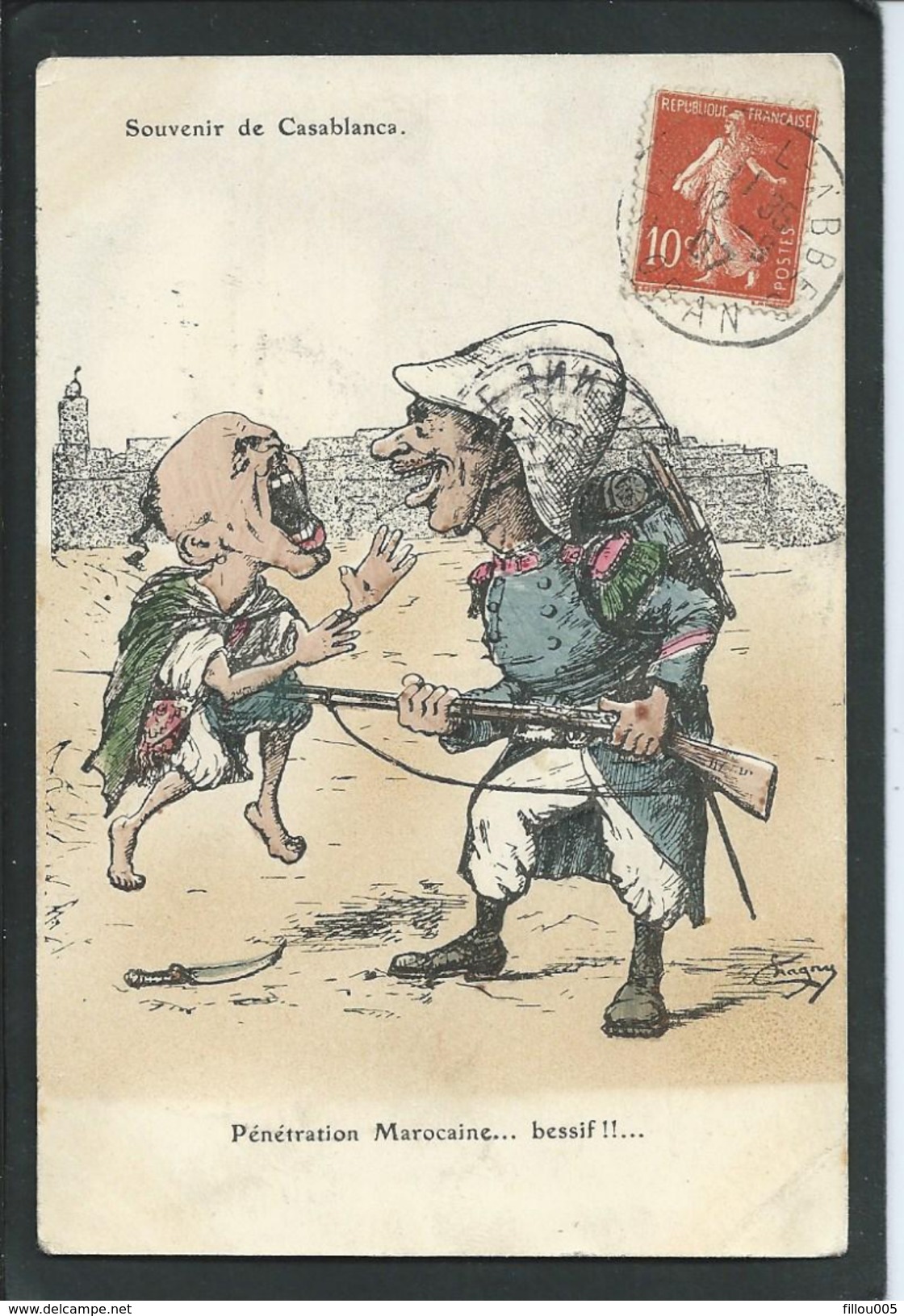 ALGERIE...MAROC... ANIMEE...CARICATURE...CHAGNY ILLUSTRATEUR...C1985 - Sidi-bel-Abbès