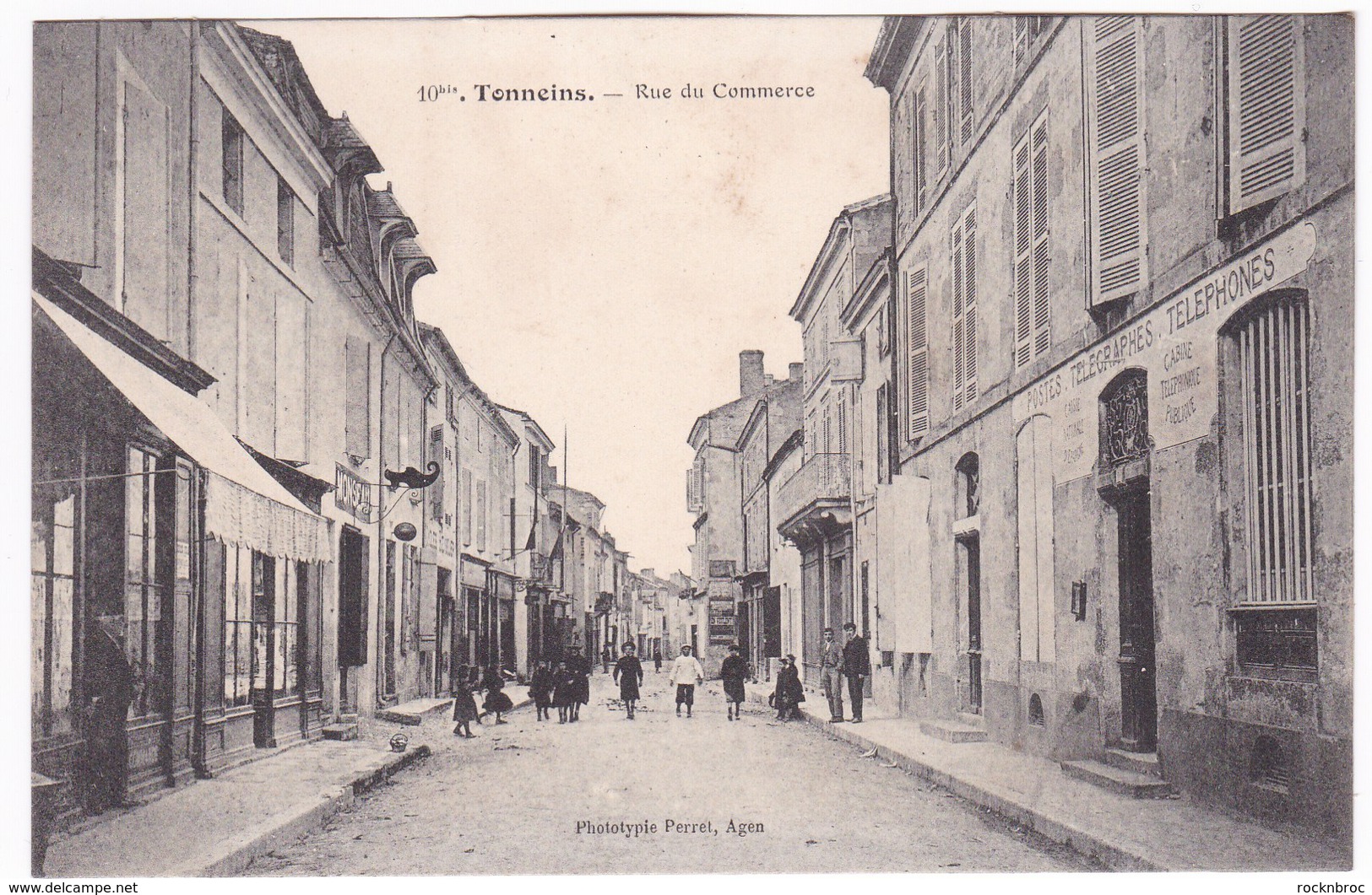 CPA 47 TONNEINS - Rue Du Commerce - Tonneins