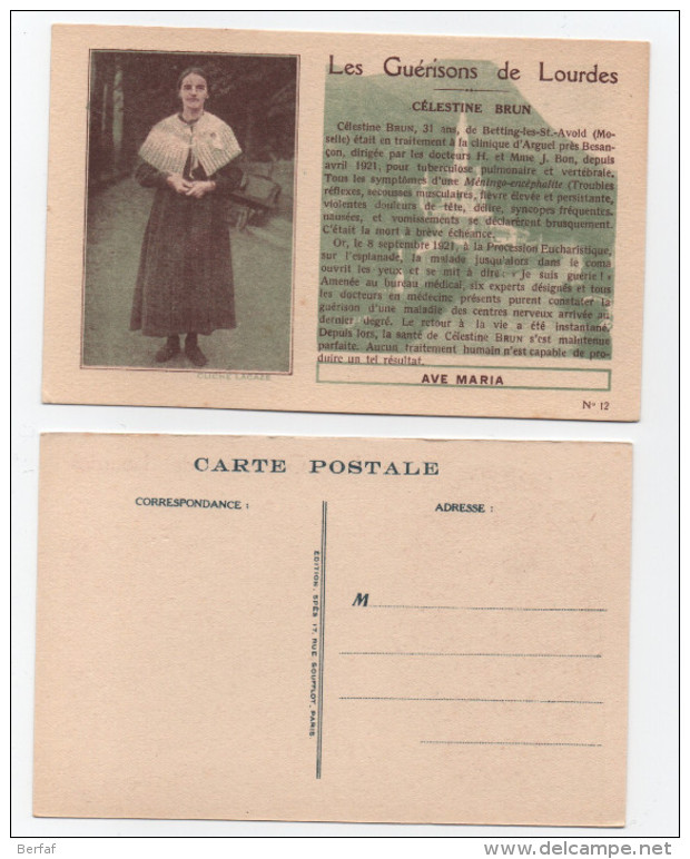 Guérisons De LOURDES - ( Hautes-Pyrénées. 65 ) - Série Complète De Dix Cartes ( Les 1 & 2 Mises Hors Vente). - Lourdes