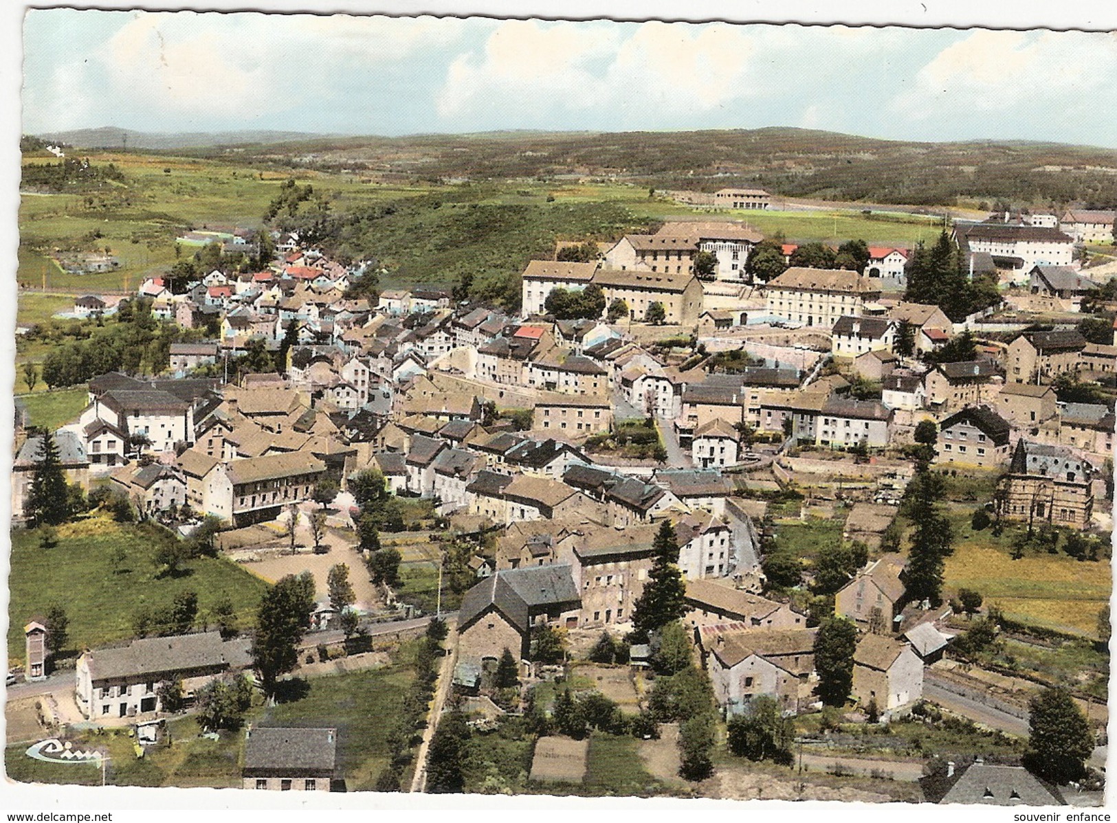 CP St Alban Sur Limagnole Saint  Vue Générale Aérienne 48 Lozère - Saint Alban Sur Limagnole