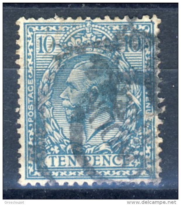UK Giorgio V 1912-22 N. 151 P. 10 Azzurro-verde Usati Catalogo € 30 - Ohne Zuordnung