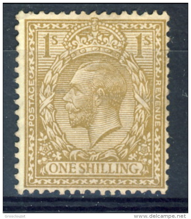 UK Giorgio V 1912-22 . N. 152 S. 1 Bistro  MNG Catalogo € 50 - Non Classificati