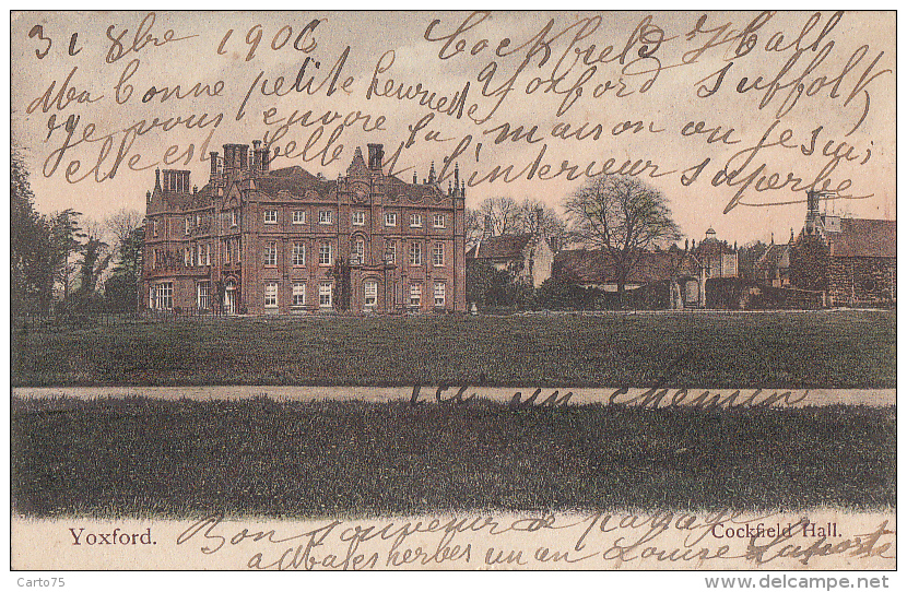 Royaume-Uni - Yoxford - Cocfield Hall - Postmarked 1906 - Autres & Non Classés