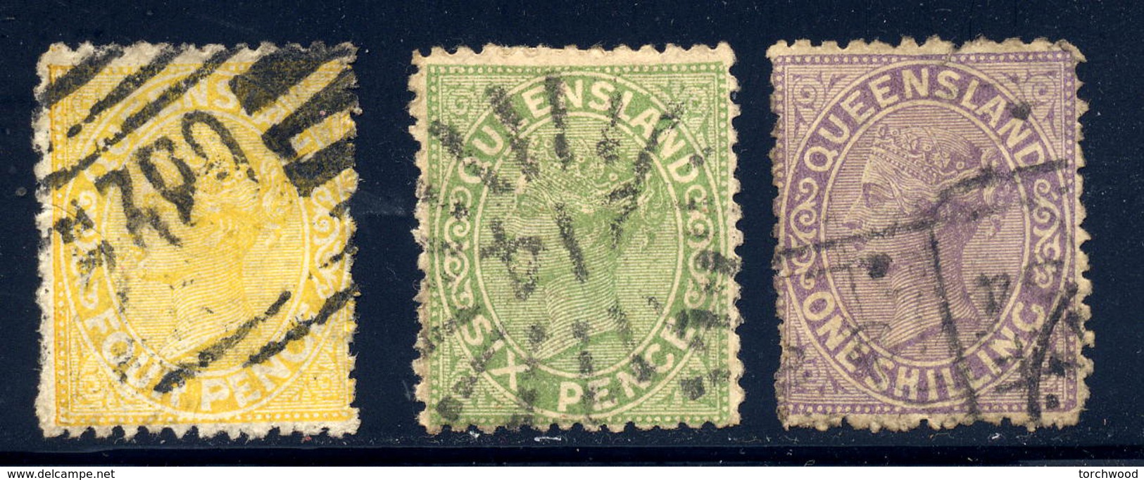 Queensland 68-70 Used  Partial Set  1882 - Used Stamps