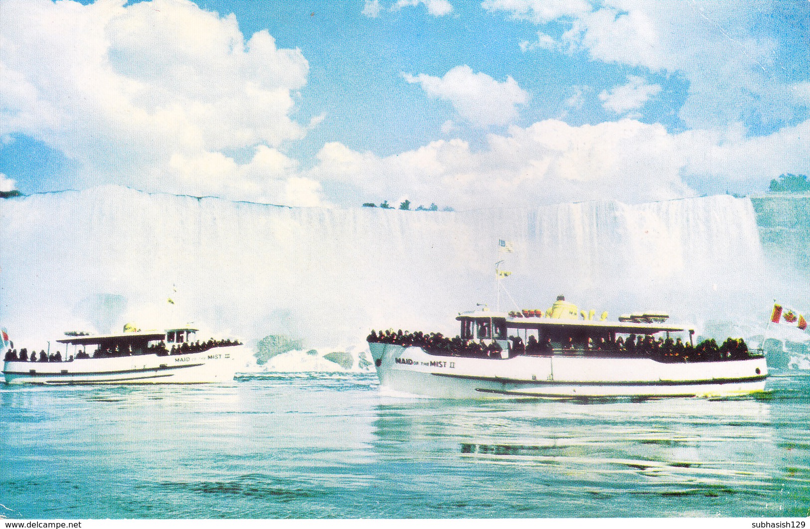 COLOUR PICTURE POST CARD PRINTED IN U.S.A., AMERICA - MAID OF THE MIST - TOURISM, SHIP THEME - Other & Unclassified