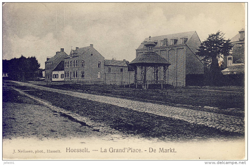 Hoesselt Hoeselt De Markt 1907 (met Kiosk) - Hoeselt