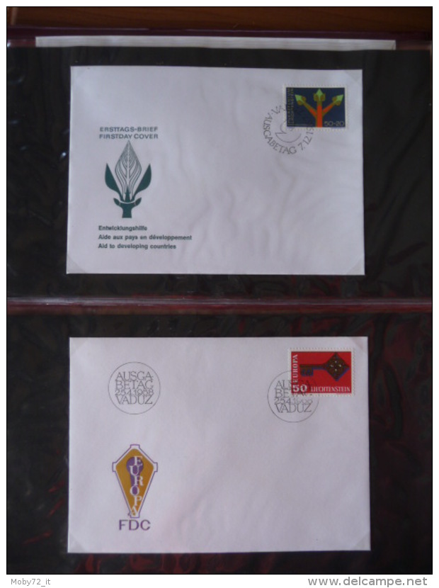 Collezione FDC Liechtenstein 1966/77 (m200)