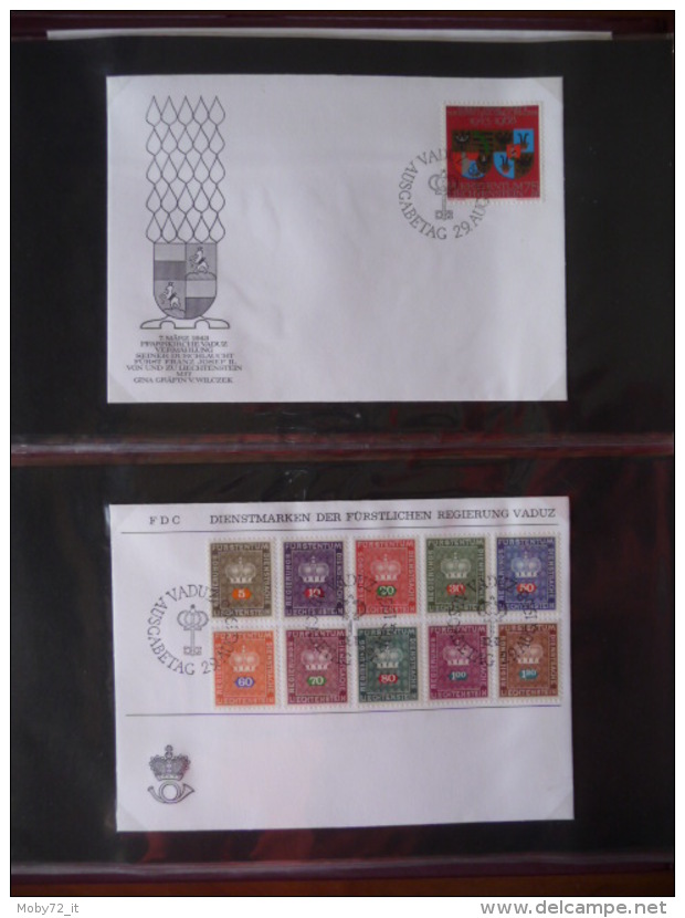 Collezione FDC Liechtenstein 1966/77 (m200)