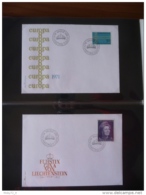 Collezione FDC Liechtenstein 1966/77 (m200)