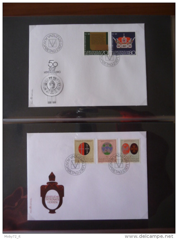 Collezione FDC Liechtenstein 1966/77 (m200)