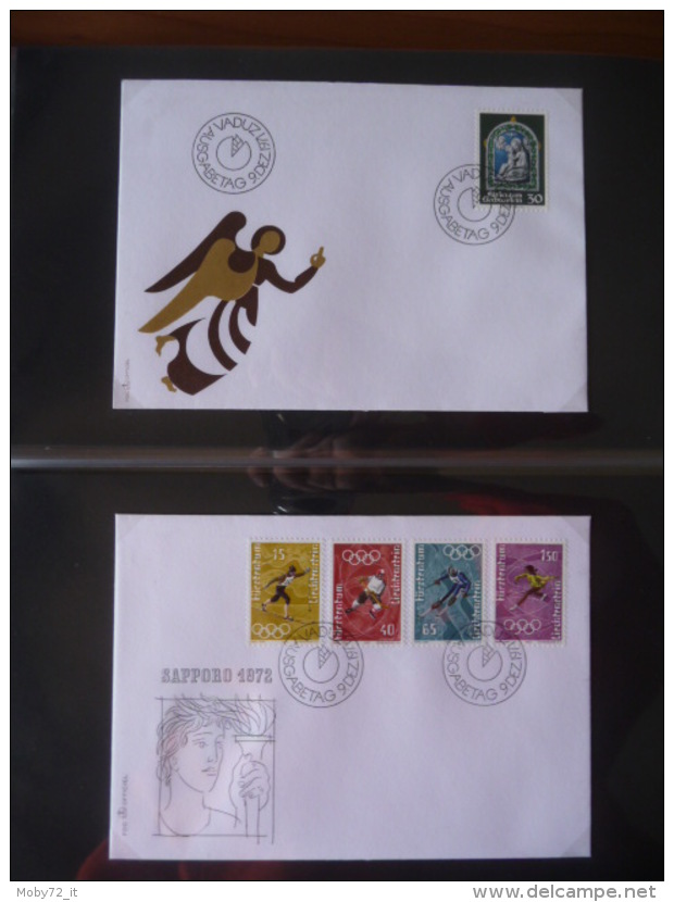 Collezione FDC Liechtenstein 1966/77 (m200)