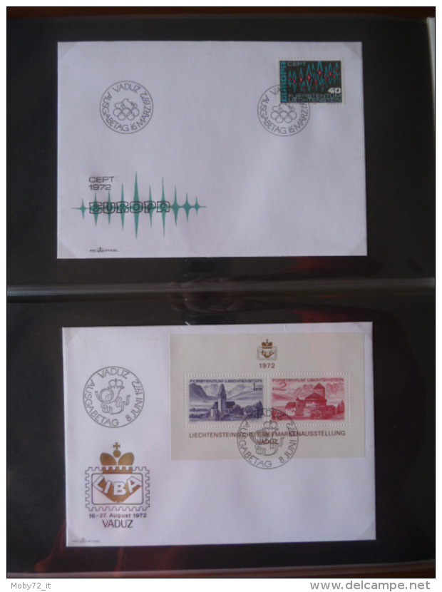 Collezione FDC Liechtenstein 1966/77 (m200)