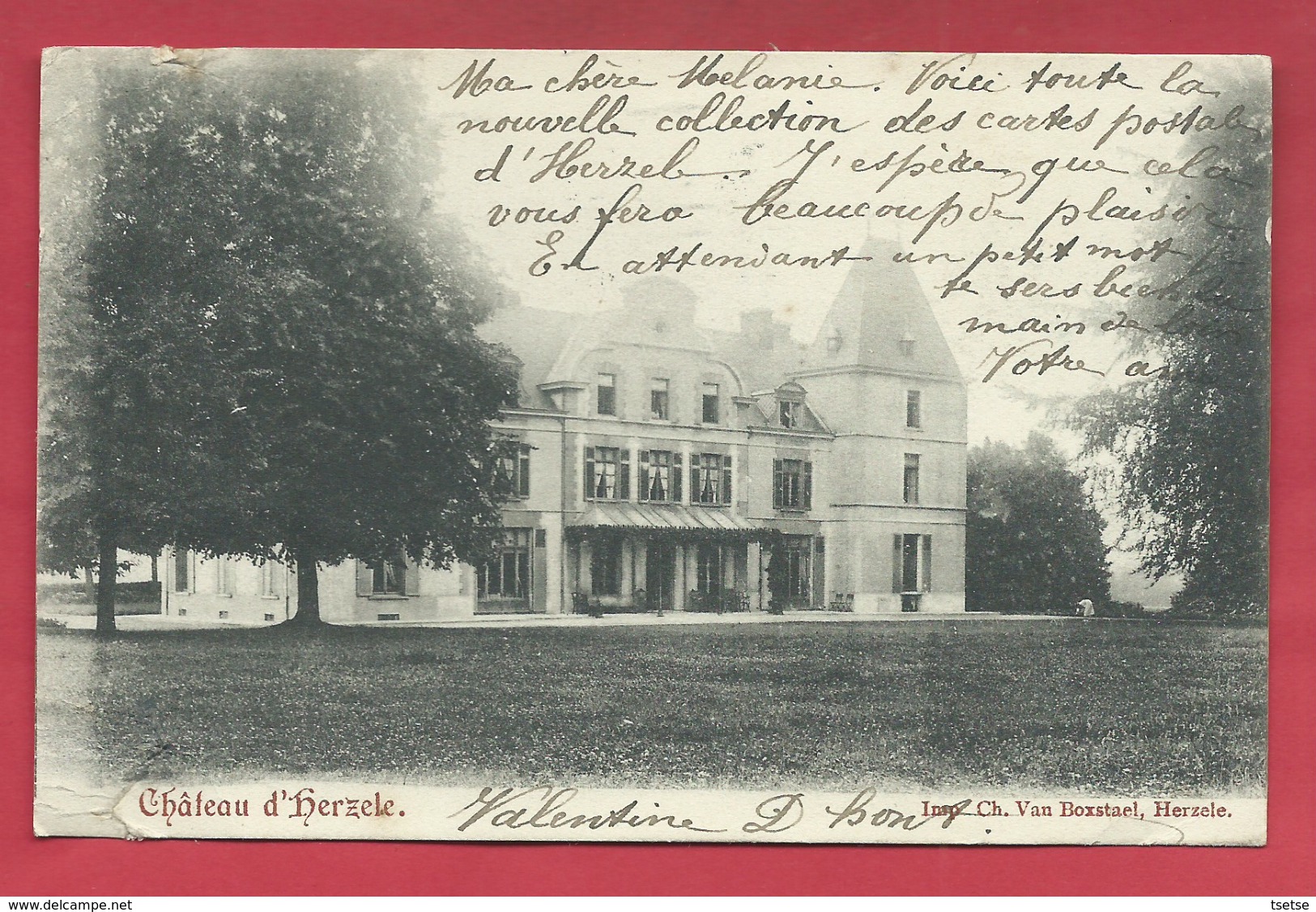 Herzele - Kasteel / Château - 1905 ( Verso Zien ) - Herzele