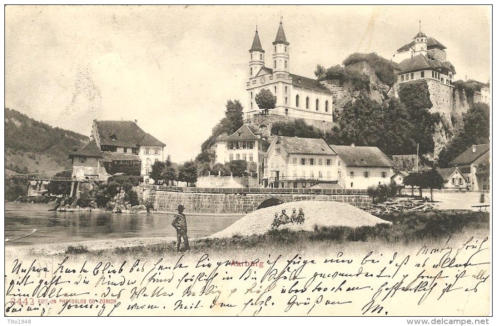 Schweiz, 1906, Aarburg Mit Festung, Von Zofingen Nach Muralto,siehe Scans! - Aarburg