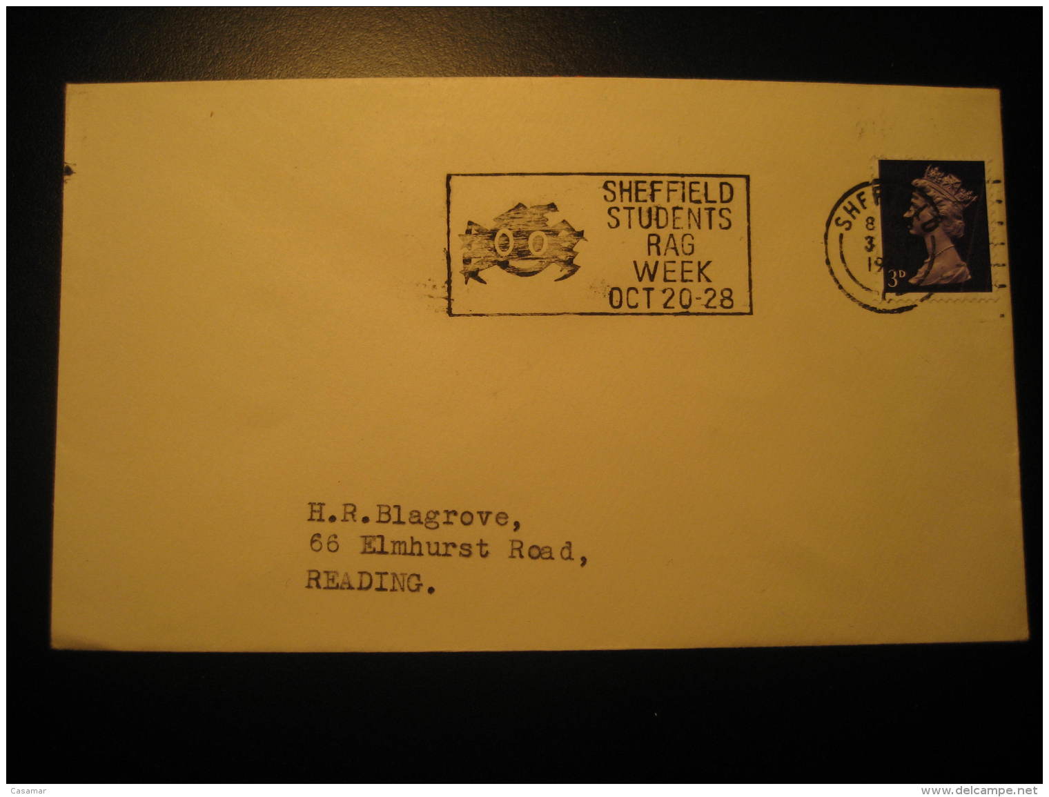 SPIDER ARACHNID Spiders Sheffield 1967 Cancel Cover England - Spiders