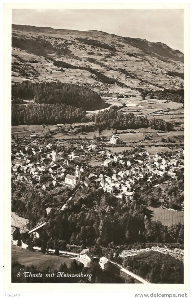 Schweiz, 1940, Thusis Mit Heinzenberg Nach Steffisburg, Siehe Scans! - Steffisburg