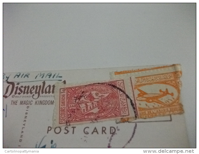 STORIA POSTALE FRANCOBOLLO COMMEMORATIVO ARABIA SAUDITA DISNEYLAND SAFARI CRUISE - Disneyland