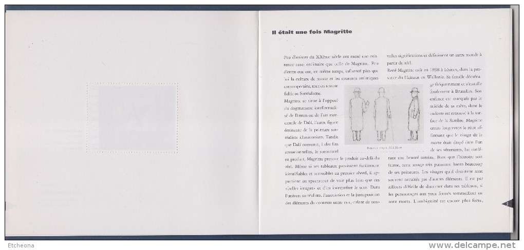 = Magritte Livret Textes Et 21 Vignettes Gommées Neuves Différentes (37 Au Total) Sur 32 Pages "stamps" - Erinofilia