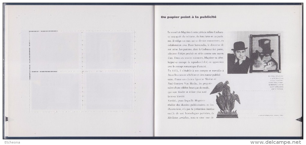 = Magritte Livret Textes Et 21 Vignettes Gommées Neuves Différentes (37 Au Total) Sur 32 Pages "stamps" - Erinnophilie