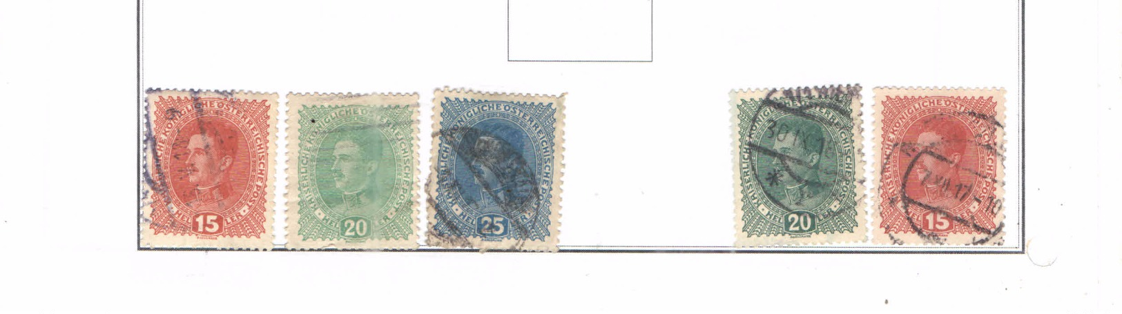 Austria Impero Used Stamps 1917/18 Scott.168+168+169+170+ See Scan - Usati